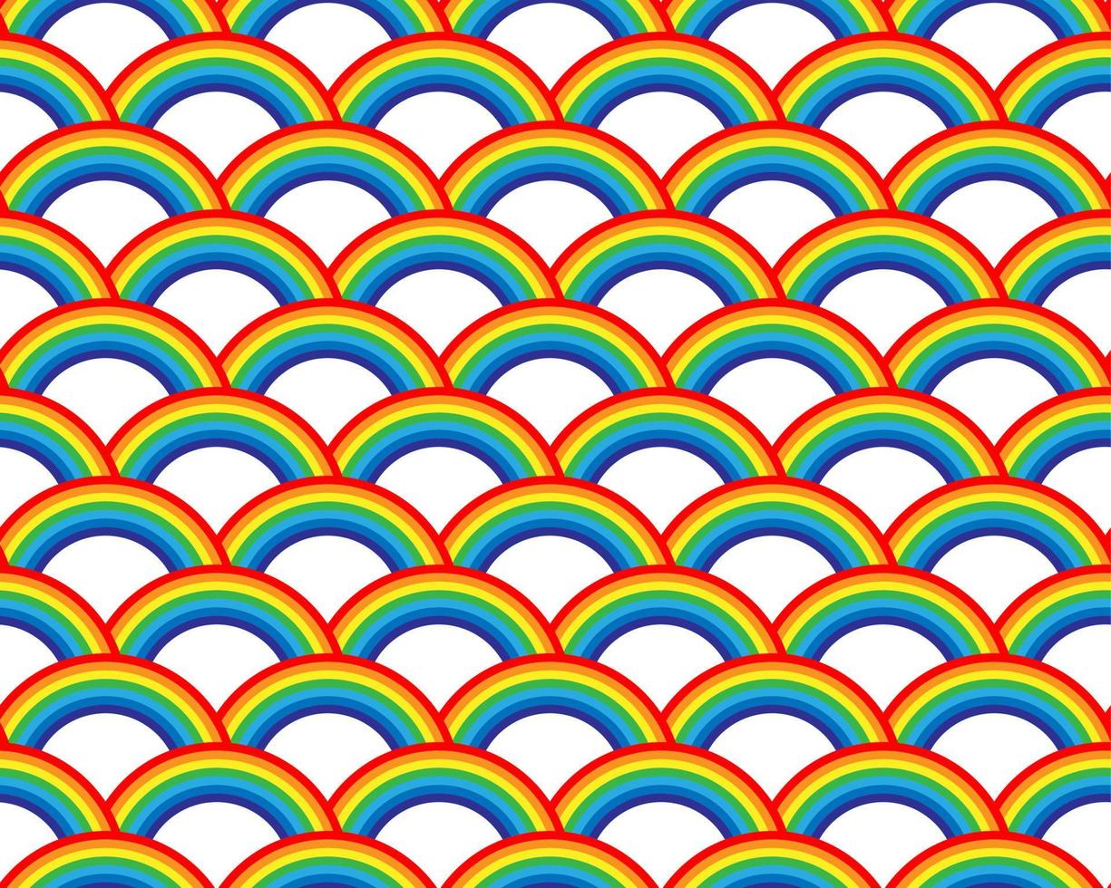 Rainbow pattern seamless. Colorful background vector texture design. Abstract cartoon stripes wallpaper.