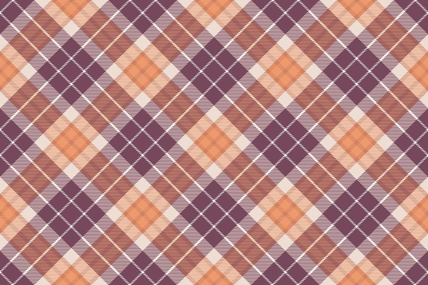 Tartan plaid background, diagonal check seamless pattern. Vector fabric texture for textile print, wrapping paper, gift card, wallpaper.