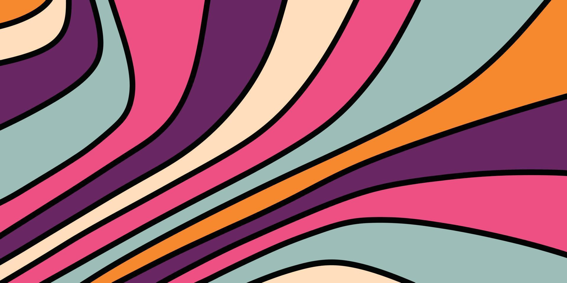 diseño de contorno geométrico retro abstracto para el fondo. diseño vintage para afiches, papel tapiz, folletos y proyectos creativos vector