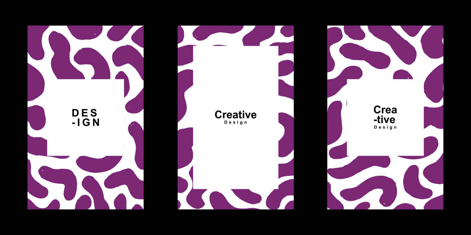 Abstract frame for poster design template and copy space. Trendy