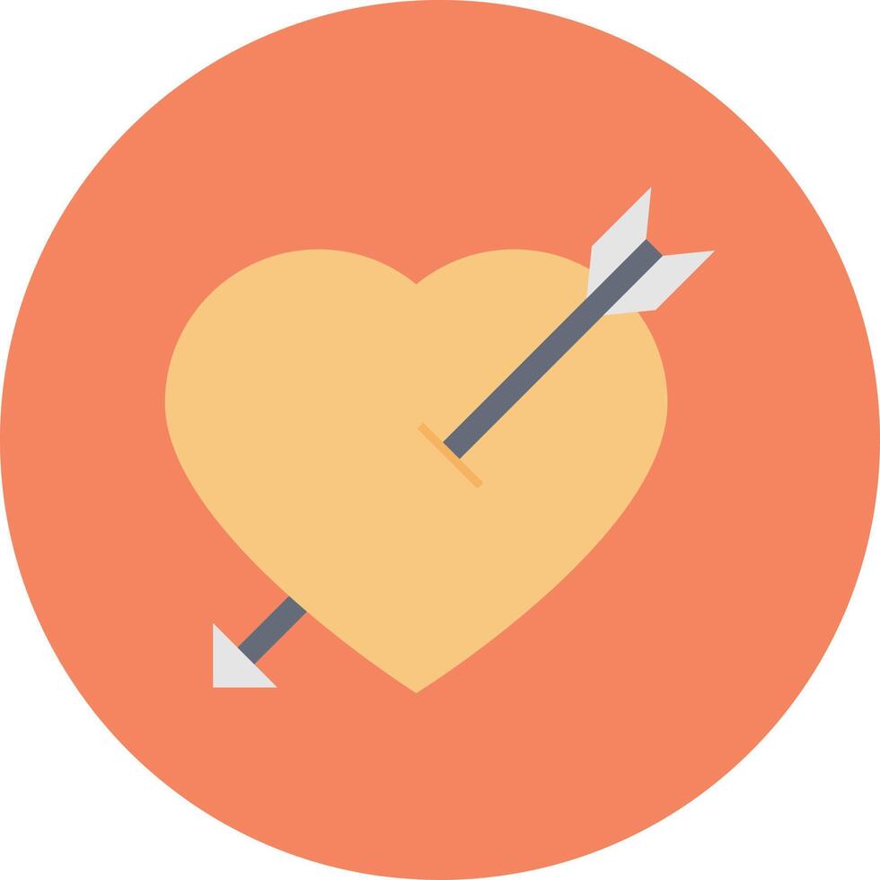 ilustración de vector de flecha de corazón en un fondo. símbolos de calidad premium. iconos vectoriales para concepto y diseño gráfico.