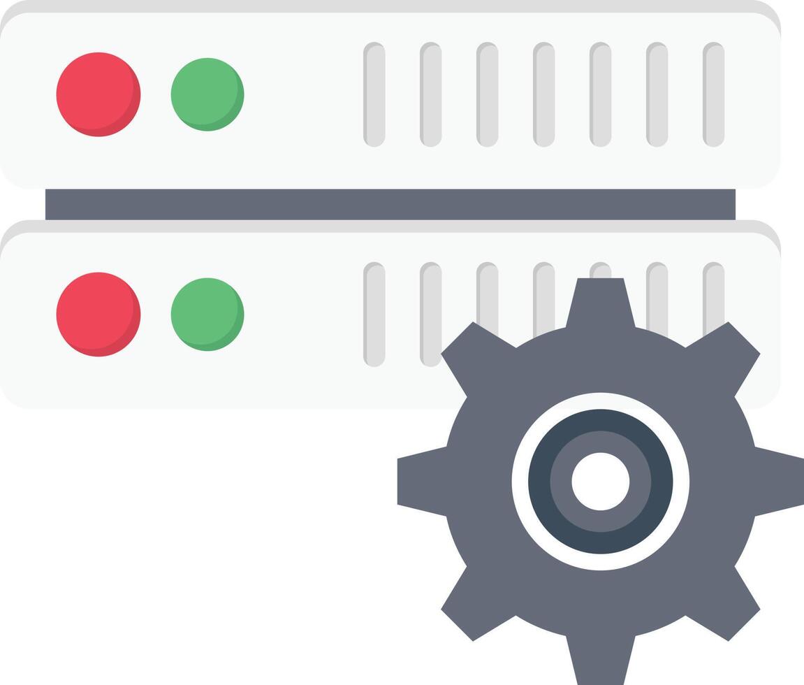 configuración de base de datos ilustración vectorial en un fondo. símbolos de calidad premium. iconos vectoriales para concepto y diseño gráfico. vector