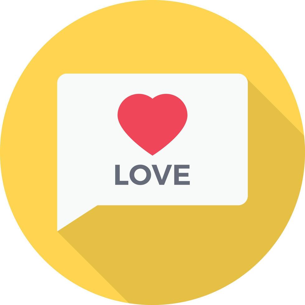Ilustración de vector de chat de amor en un fondo. Símbolos de calidad premium. Iconos vectoriales para concepto y diseño gráfico.
