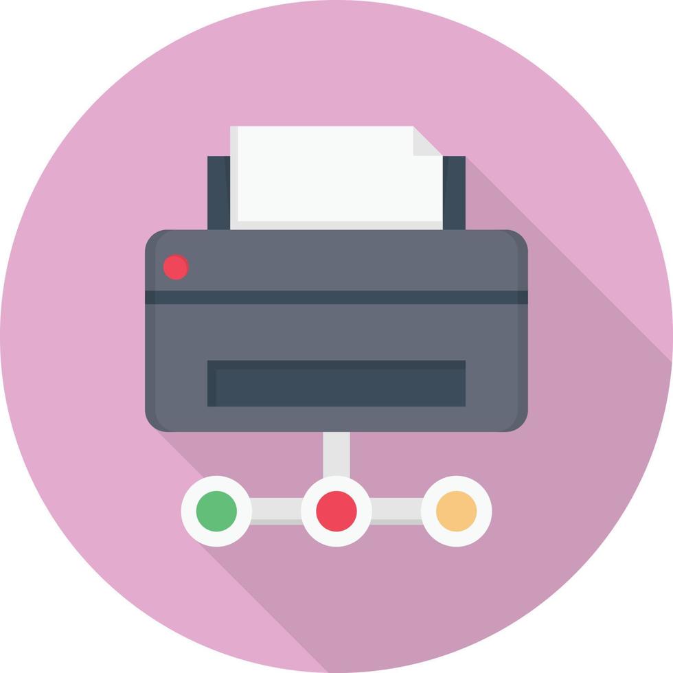 printer network vector illustration on a background.Premium quality symbols.vector icons for concept and graphic design.