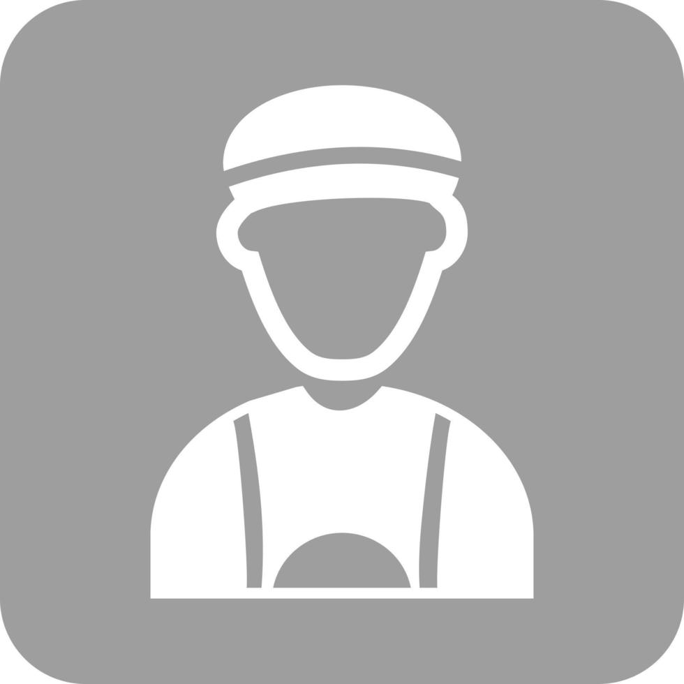 Sports Man Glyph Round Background Icon vector