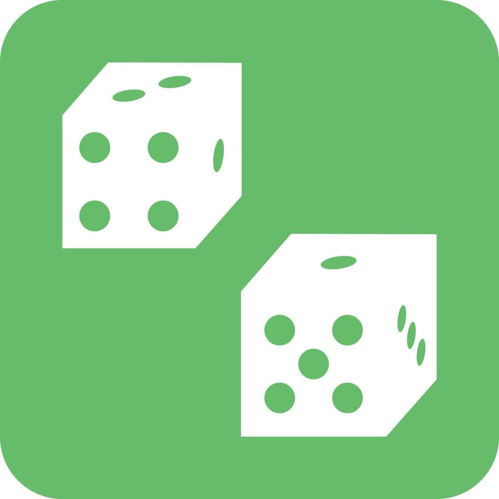 Probability Glyph Round Background Icon vector