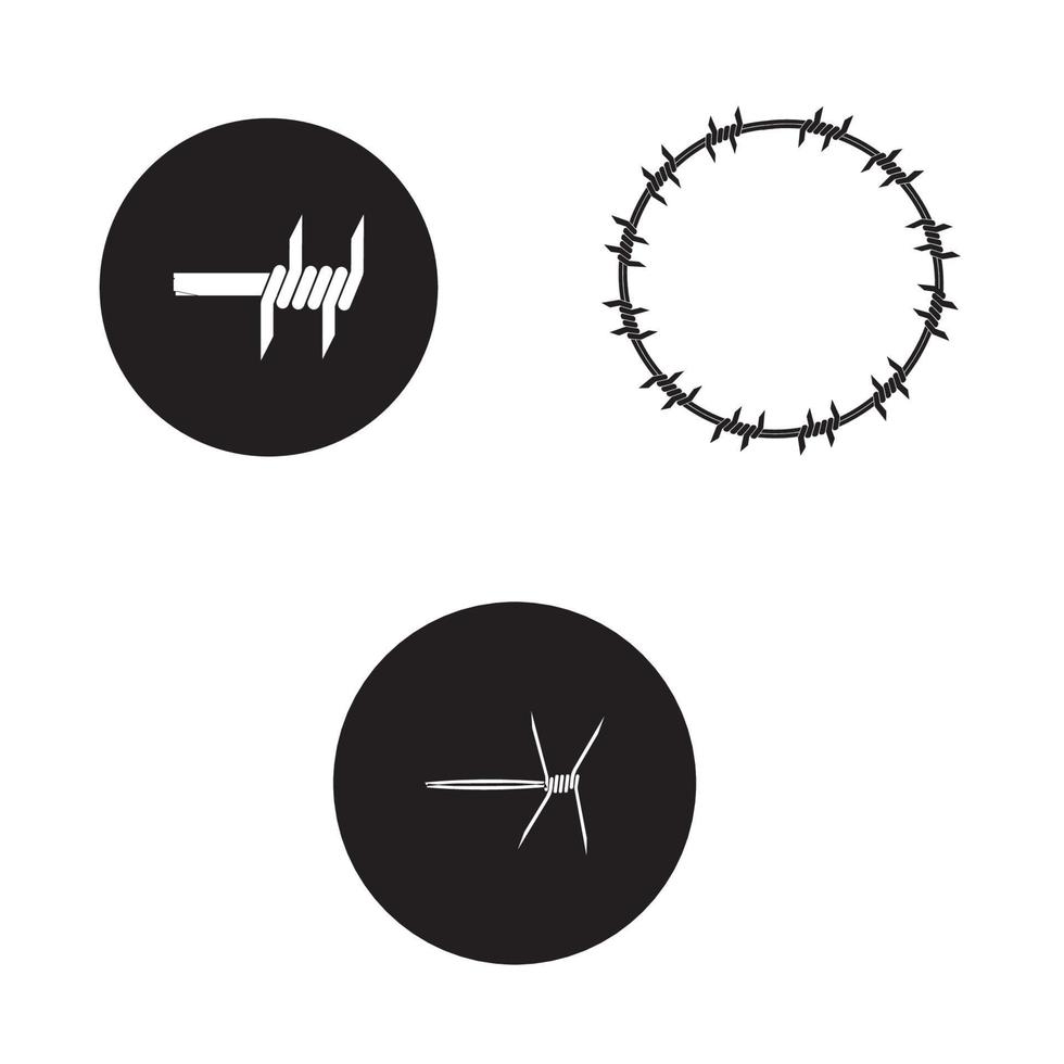 barbed wire logo vector