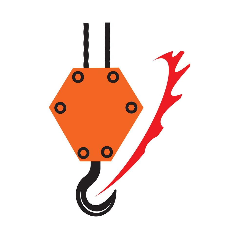 crane hook logo vektor vector