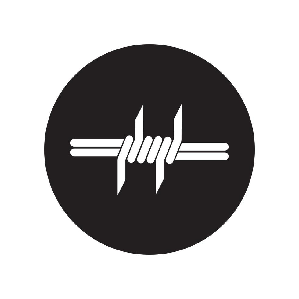 barbed wire logo vector