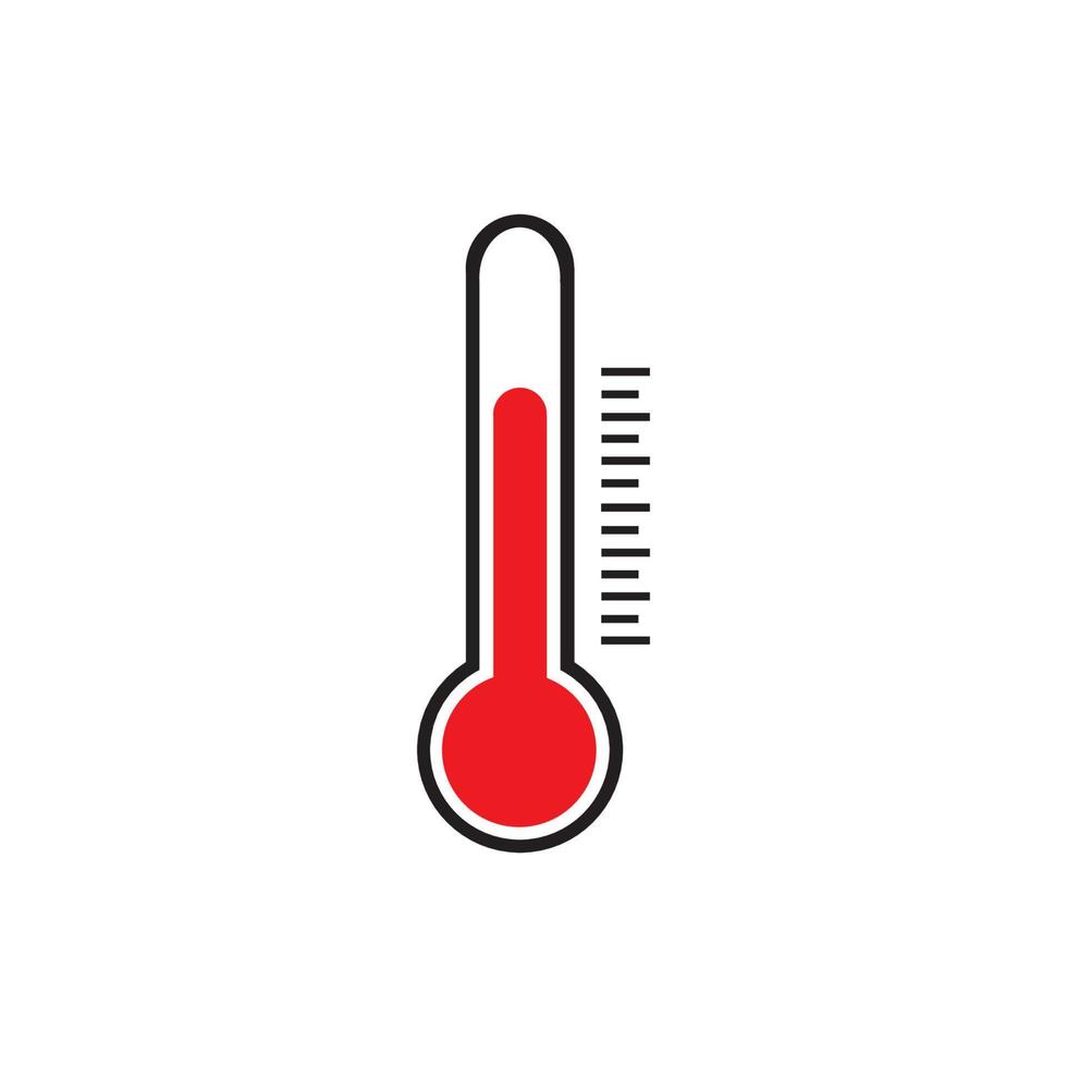 diseño de ilustración de logotipo de termómetro vector