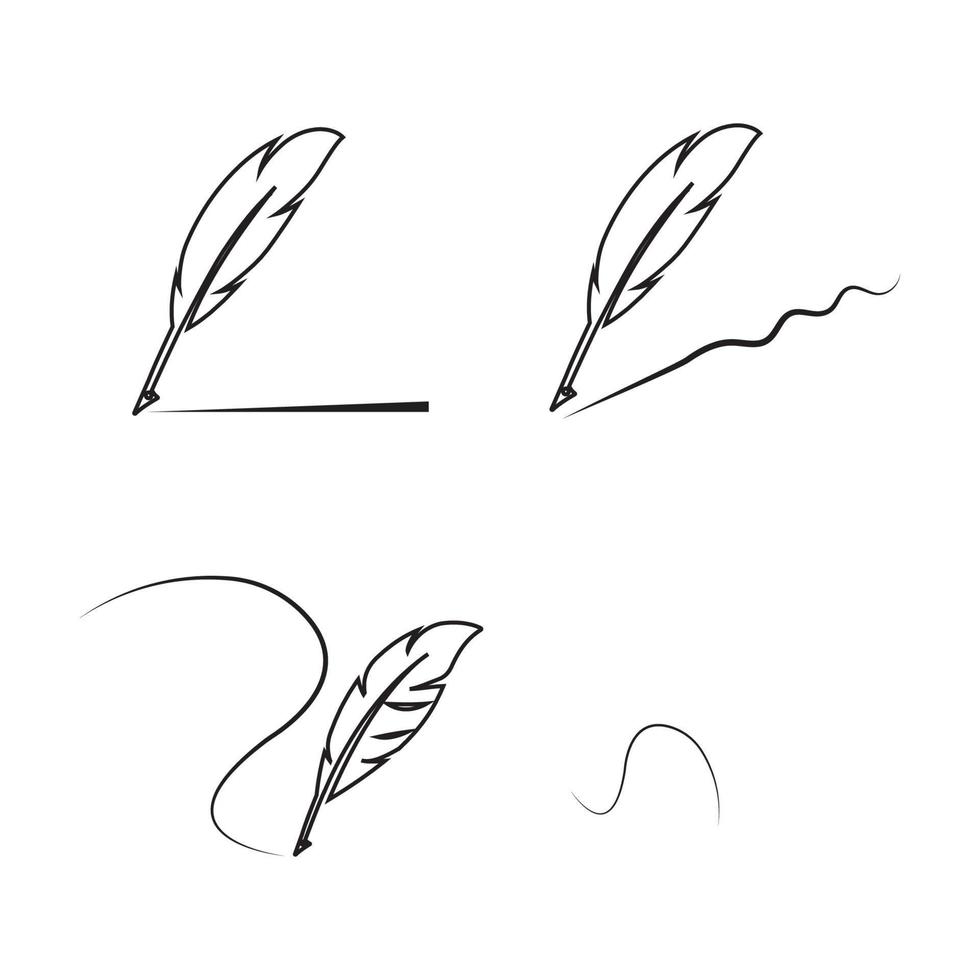 Feather logo vektor vector