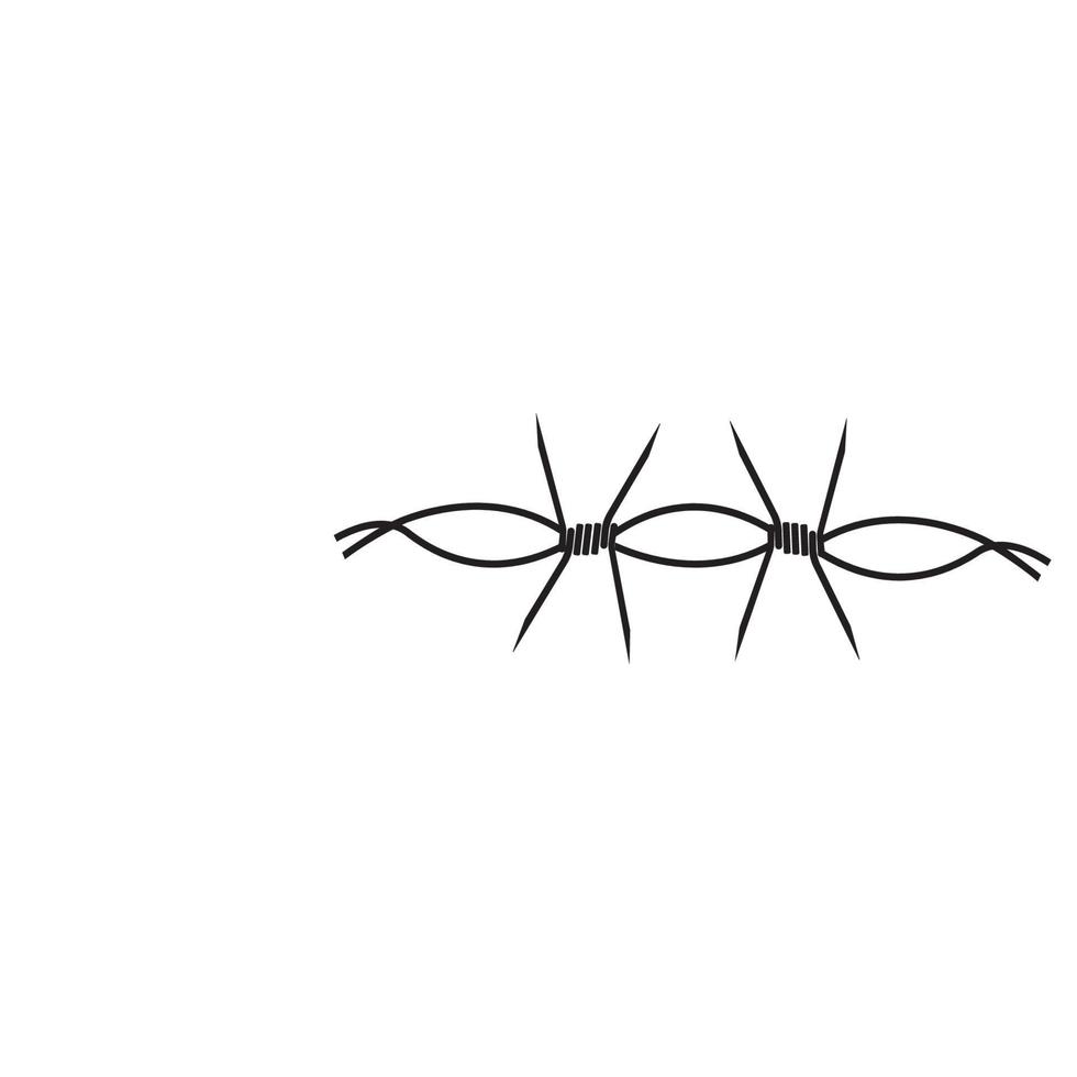 barbed wire logo vector