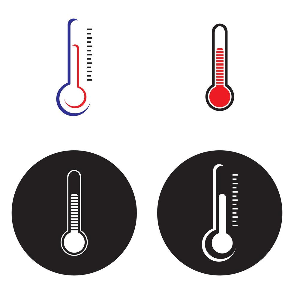 termometer logo illustration design vector