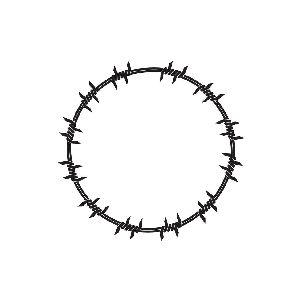 barbed wire logo vector