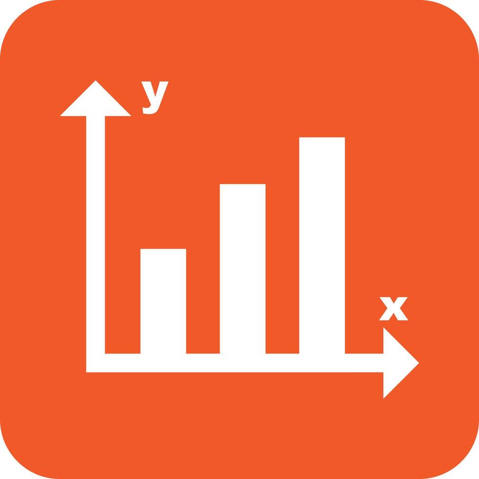 Statistics Glyph Round Background Icon vector