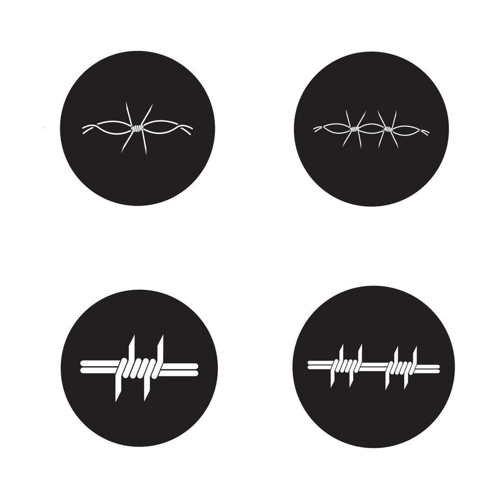 barbed wire logo vector