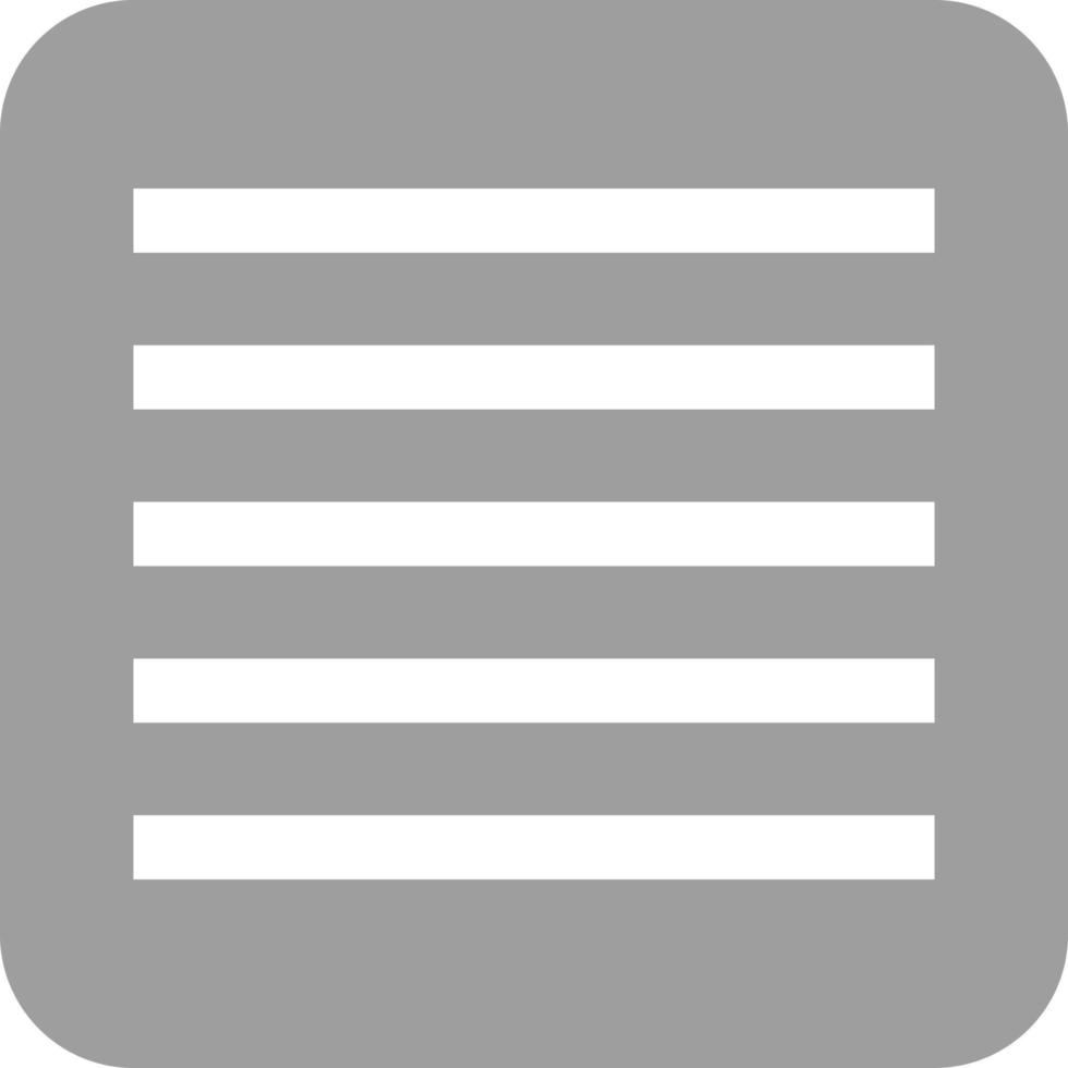Justify Glyph Round Background Icon vector