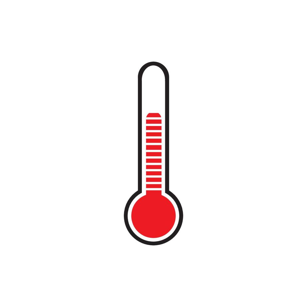 diseño de ilustración de logotipo de termómetro vector