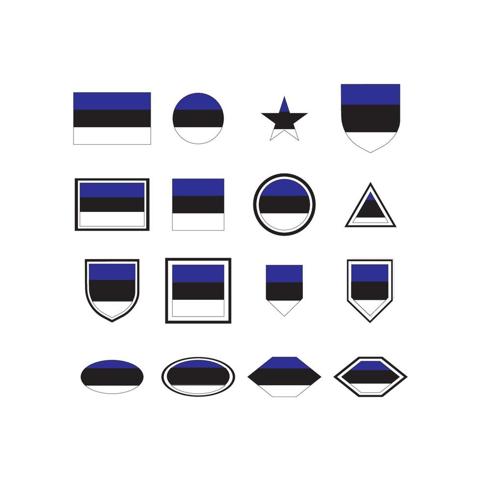 vector de la bandera de estonia