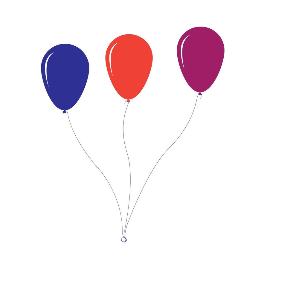 globos festivos vectoriales voladores brillantes con globos brillantes para vacaciones vector