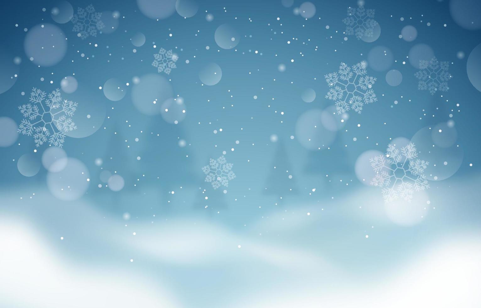 White Snow Background vector