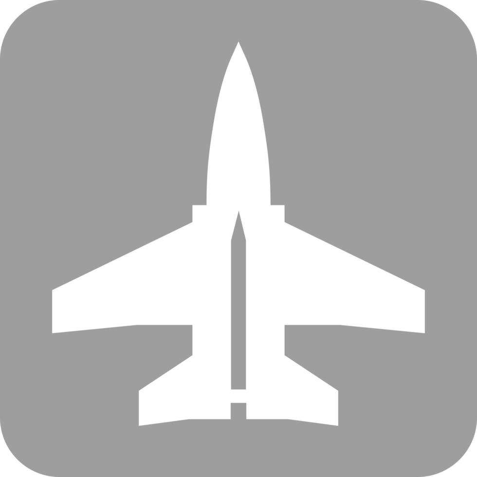 avión de combate i glifo icono de fondo redondo vector