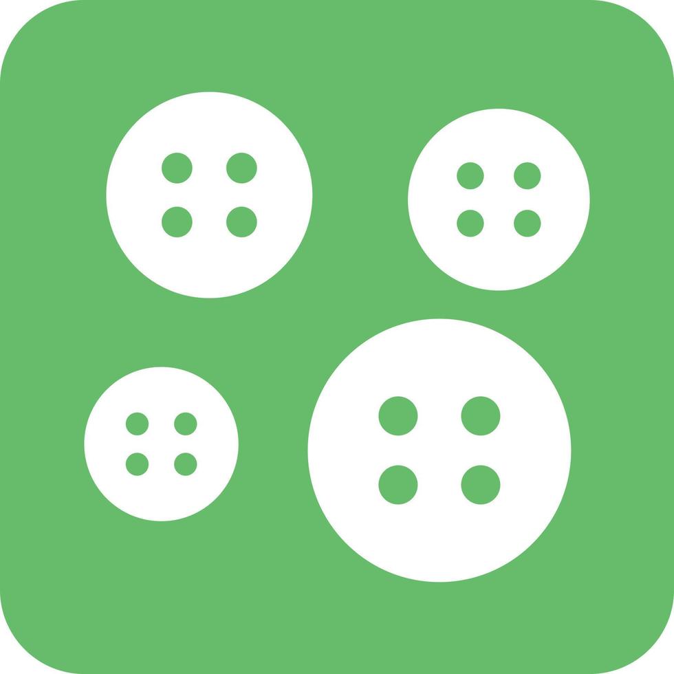 Buttons Glyph Round Background Icon vector