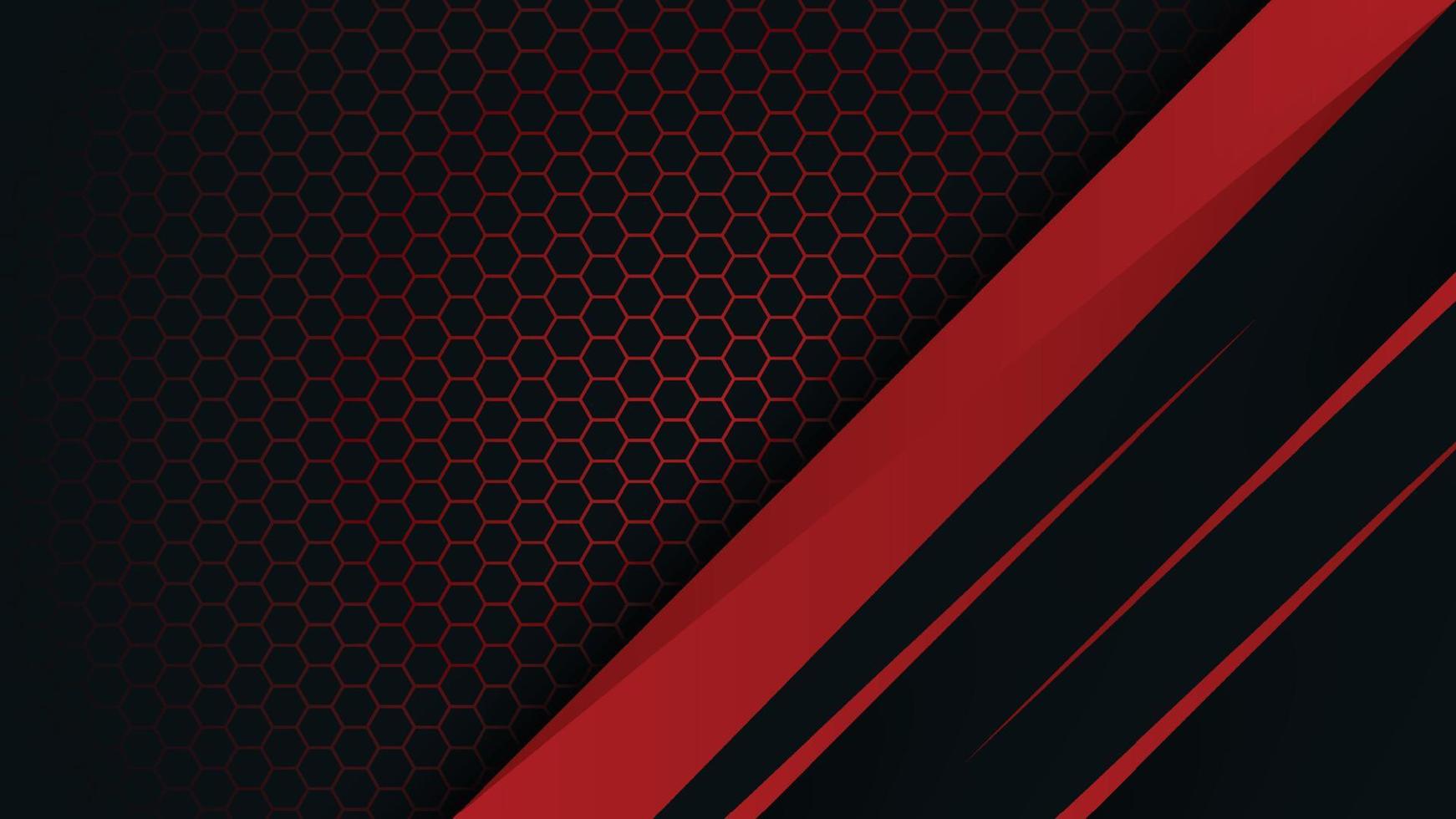 red and black background. Abstract tech graphic banner design. vector
