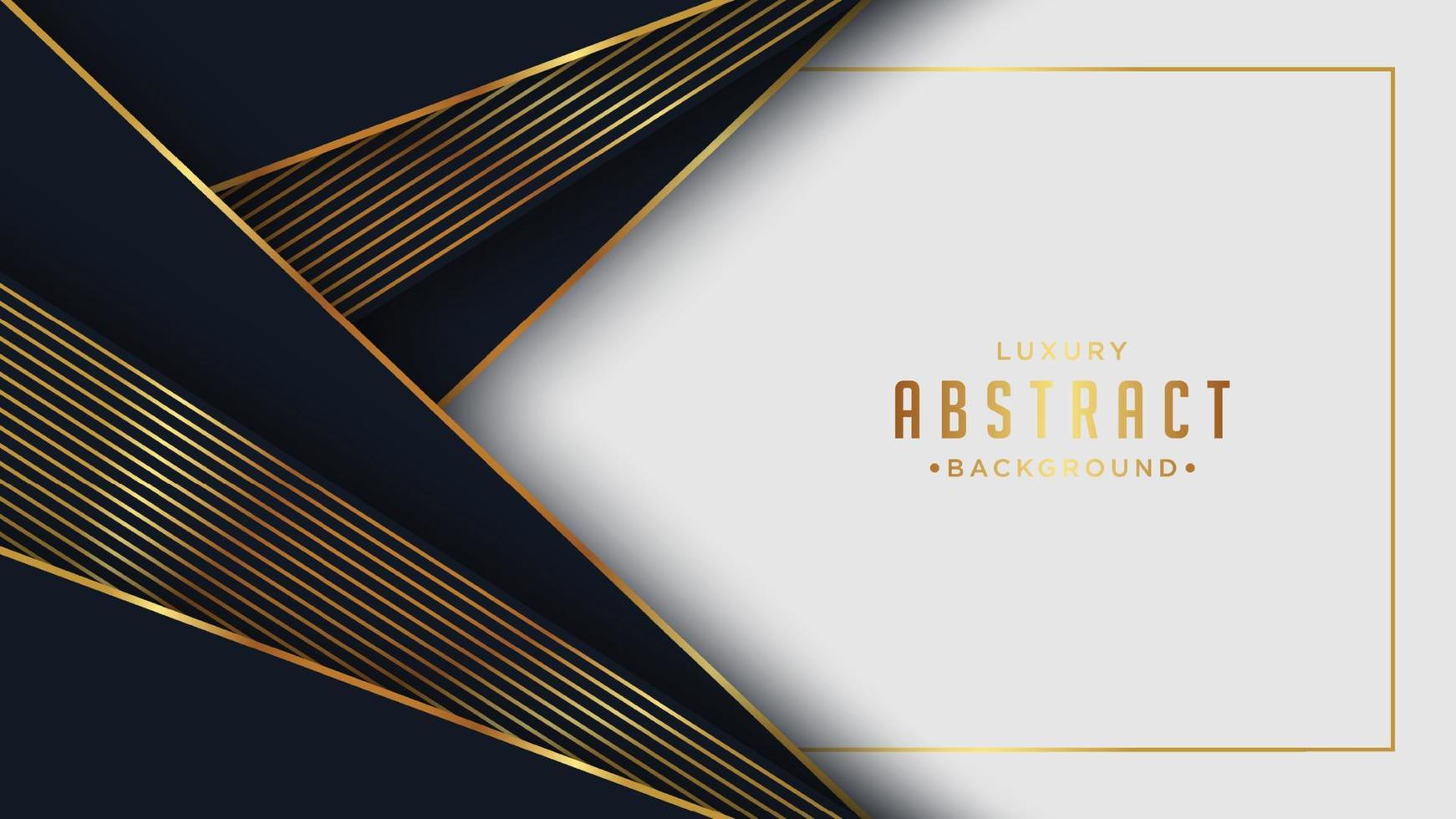 Luxury Gold Background with white and black metal texture in 3d abstract style. vector