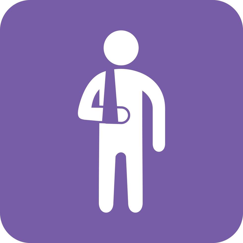 Patient Glyph Round Background Icon vector
