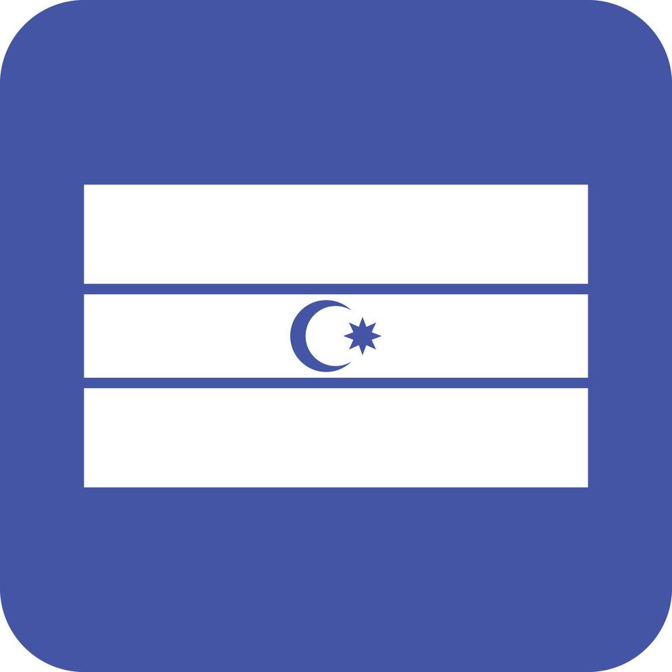 Azerbaijan Glyph Round Background Icon vector