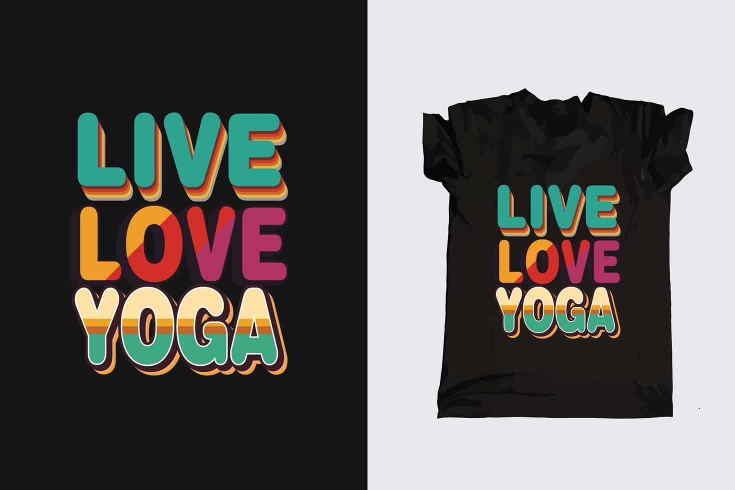 diseño de camiseta de tipografía de tiempo de yoga de meditación lista para imprimir vector