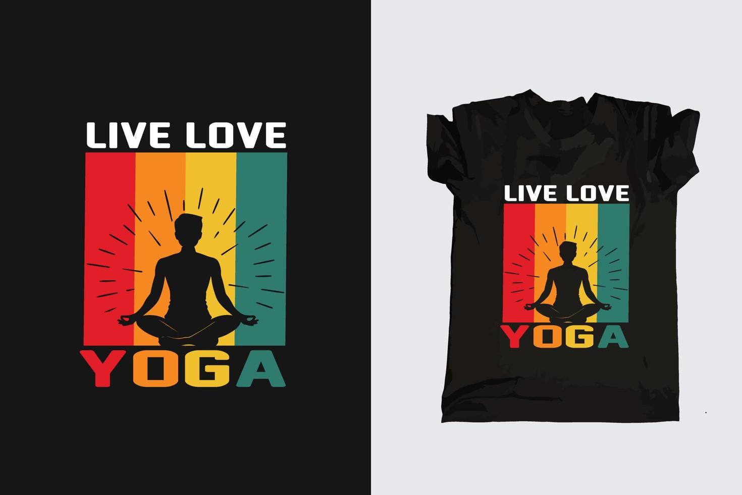 Print Ready Meditation Yoga Time Typography T-shirt Design vector