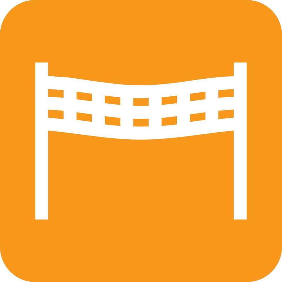 Finish Line Glyph Round Background Icon vector