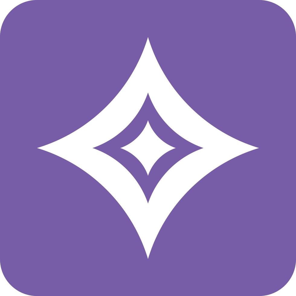 Diamond Glyph Round Background Icon vector