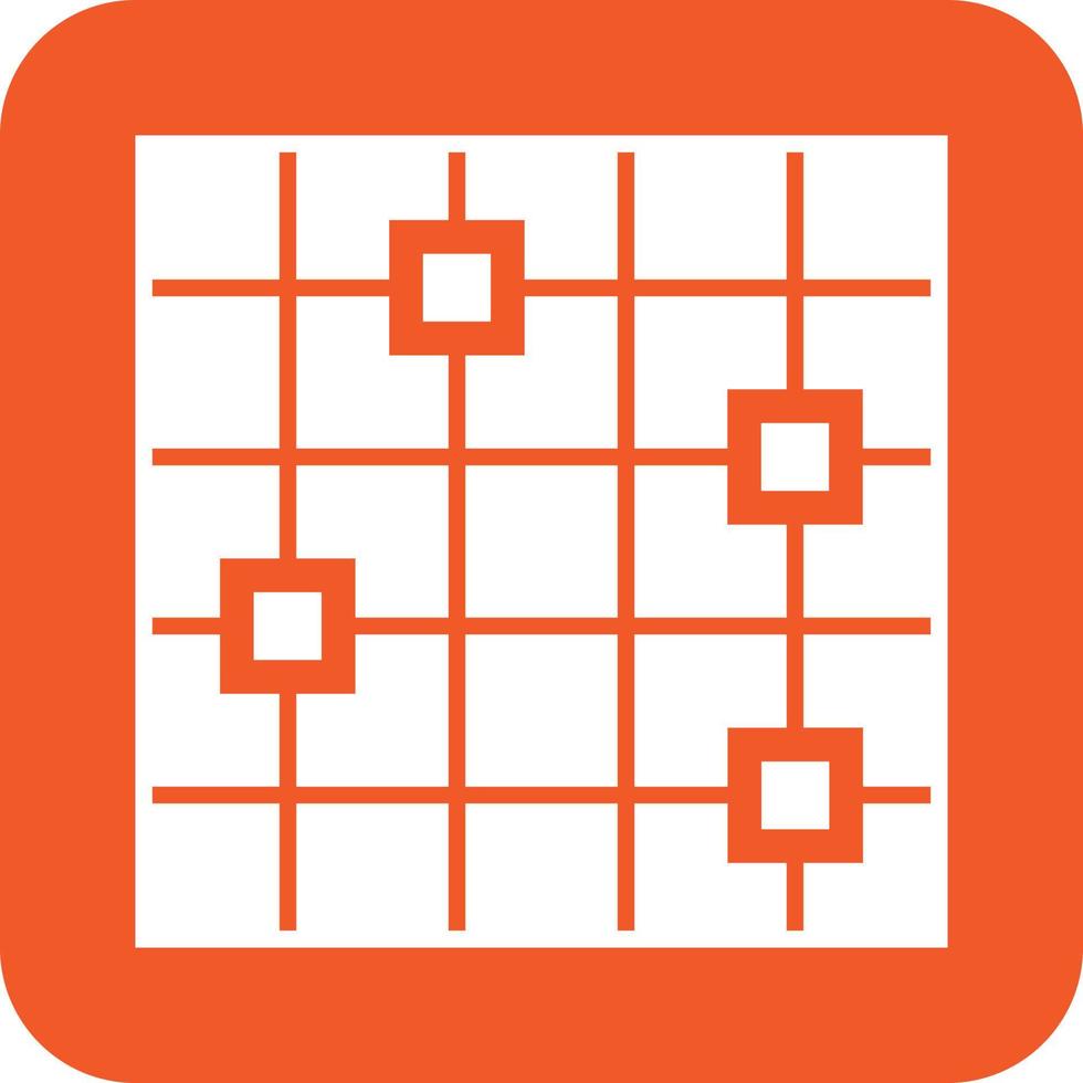 Scatter Graph Glyph Round Background Icon vector