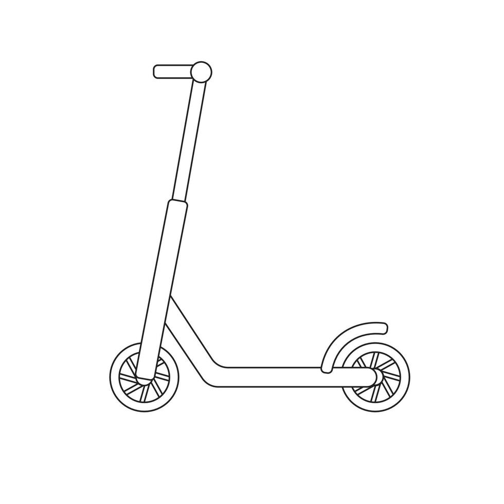 Vector flat scooter