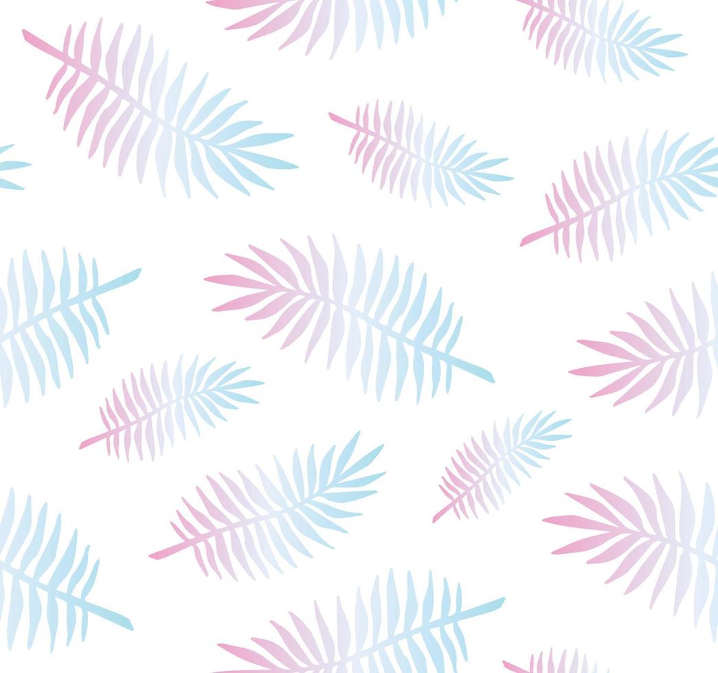 Vector seamless pattern of palm leaf