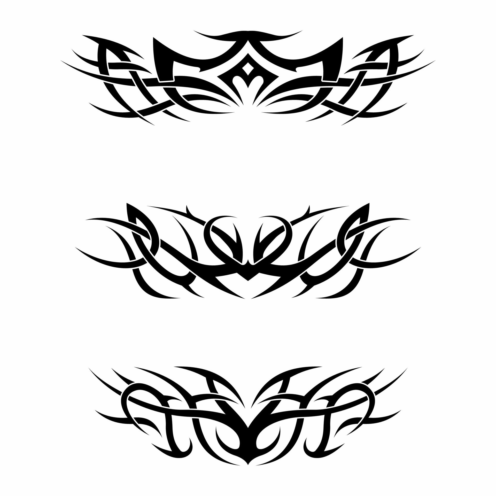 tribal-art-tattoos-set-with-maori-ethnic-elements-13381948-vector-art