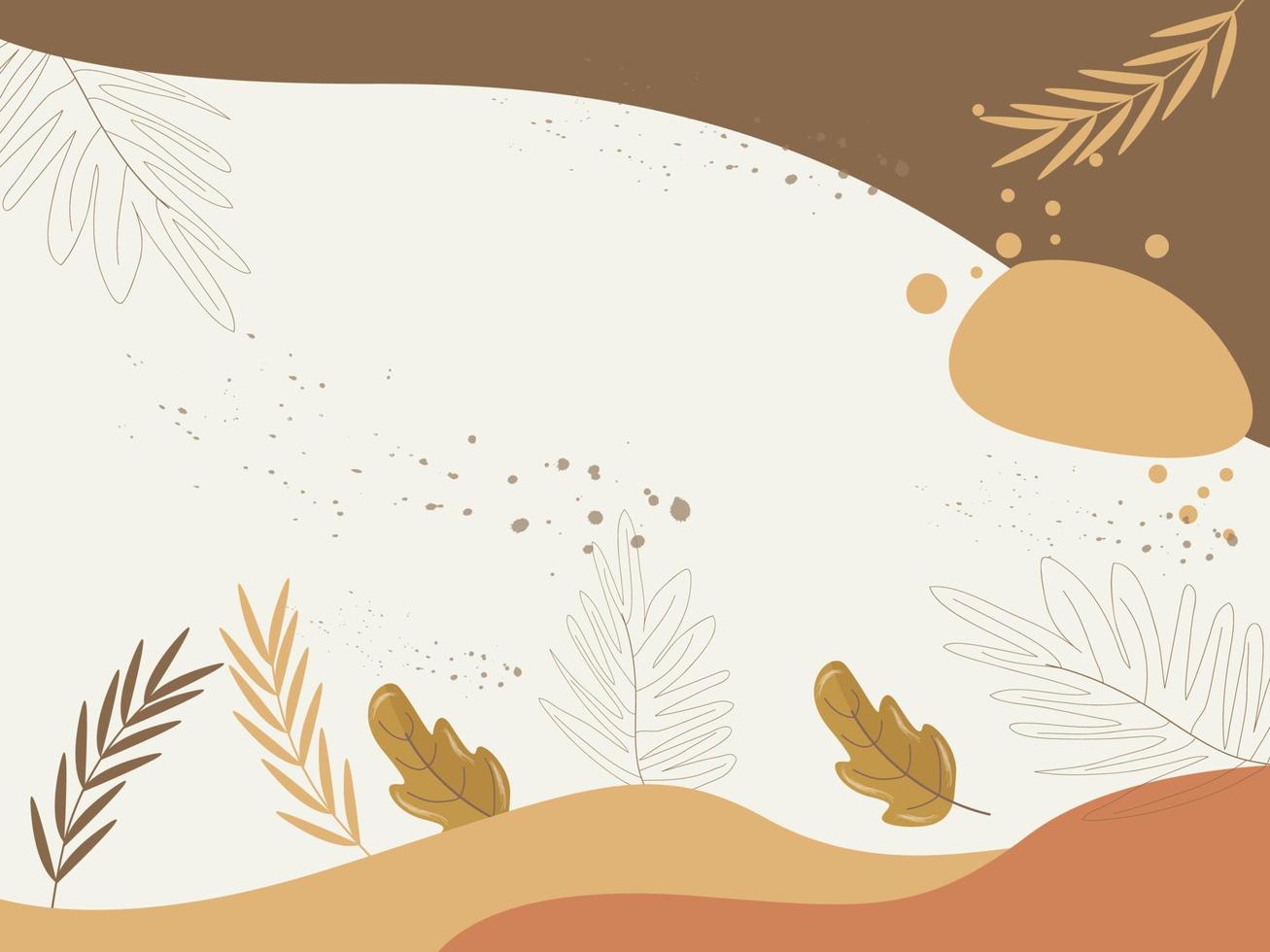 handrawn floral background vector