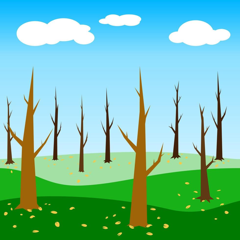 tree in the forest background wallpaper backdrop vector