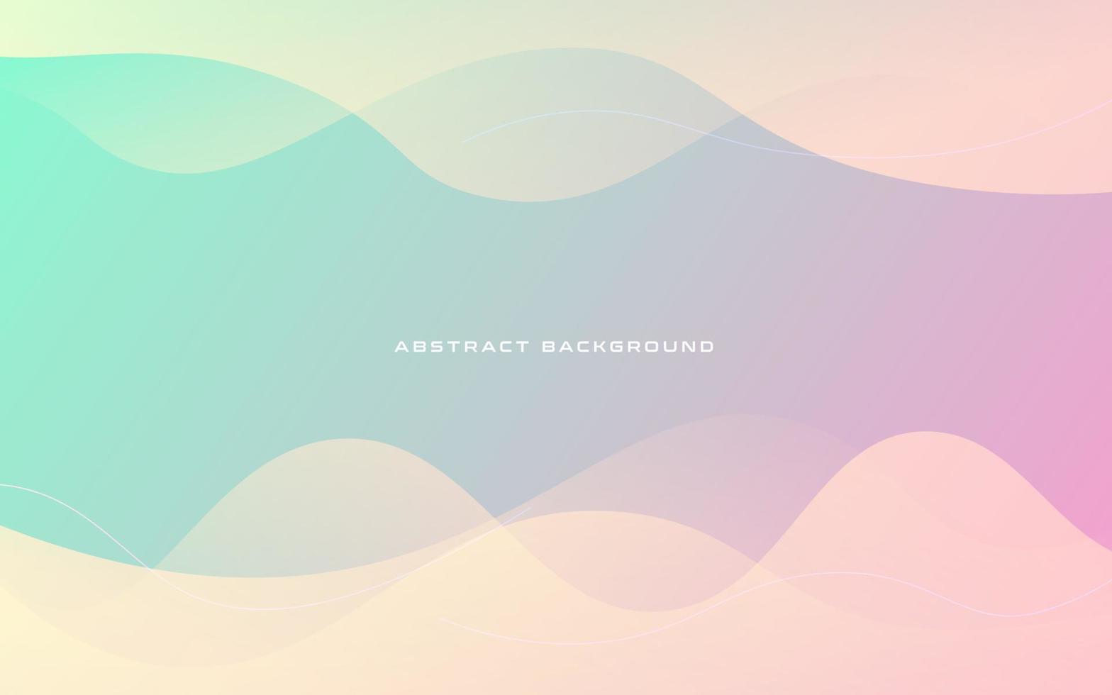 modern pink green soft gradient color liquid abstract background and fluid shape composition vector