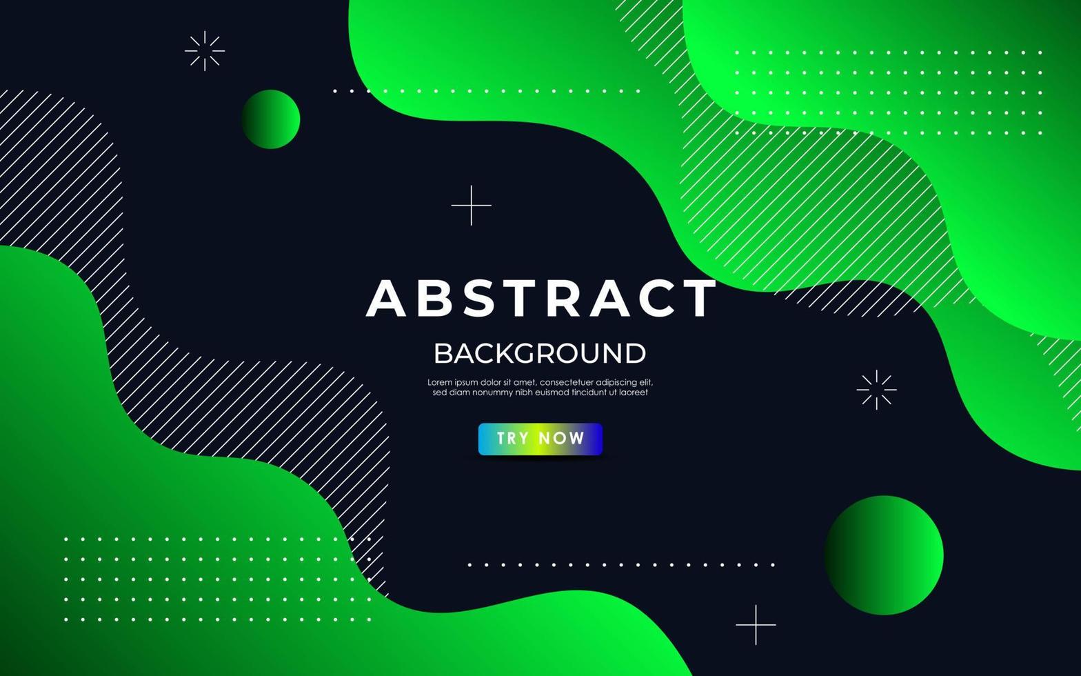 minimal green abstract geometric fluid dynamic wavy shape composition wavy background. eps10 vector