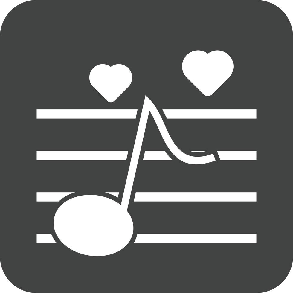 Wedding Music Glyph Round Background Icon vector