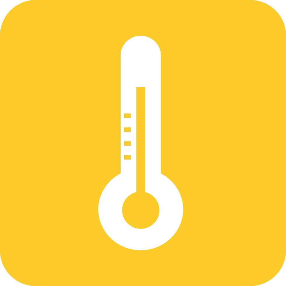 Temperature Check Glyph Round Background Icon vector