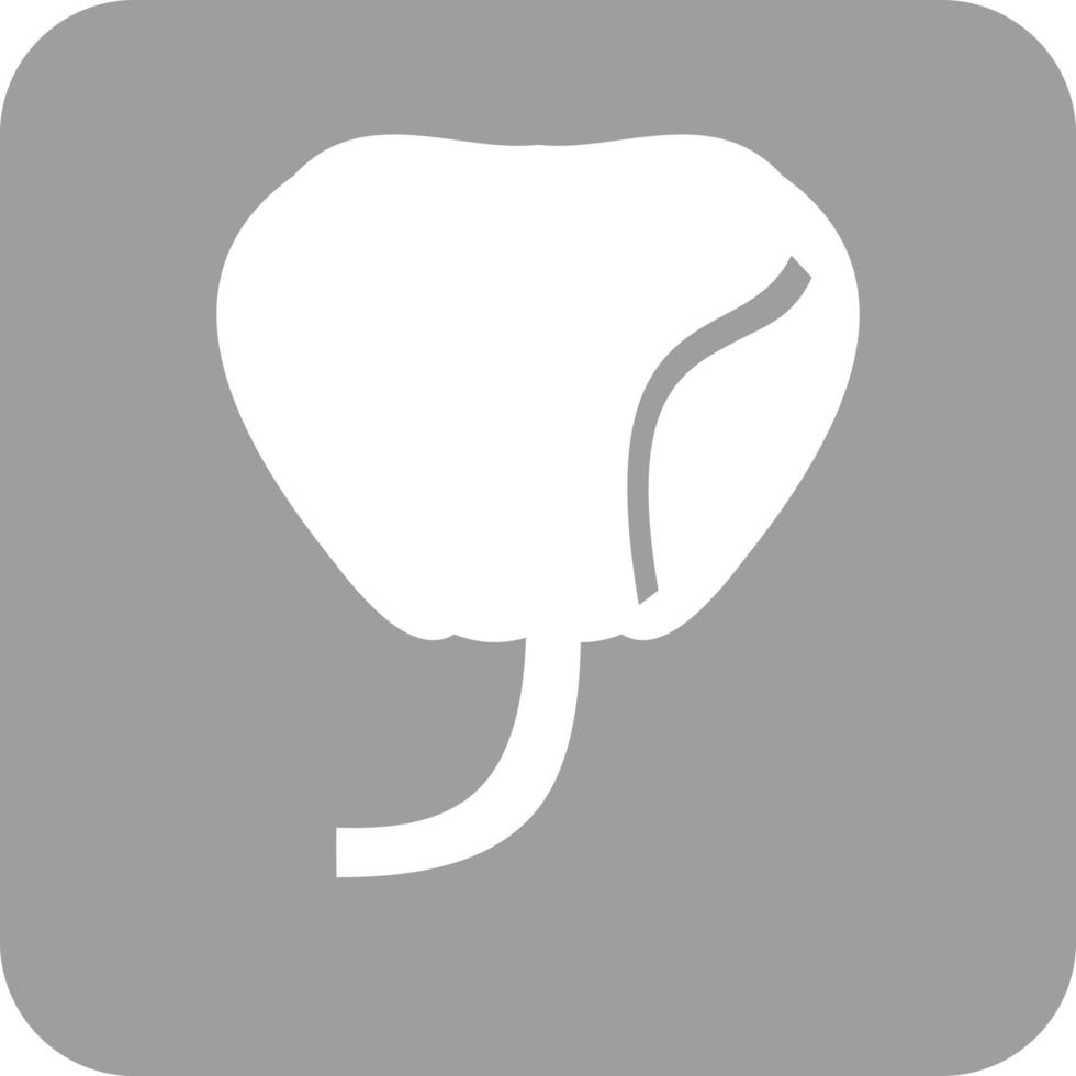 Prostate Glyph Round Background Icon vector