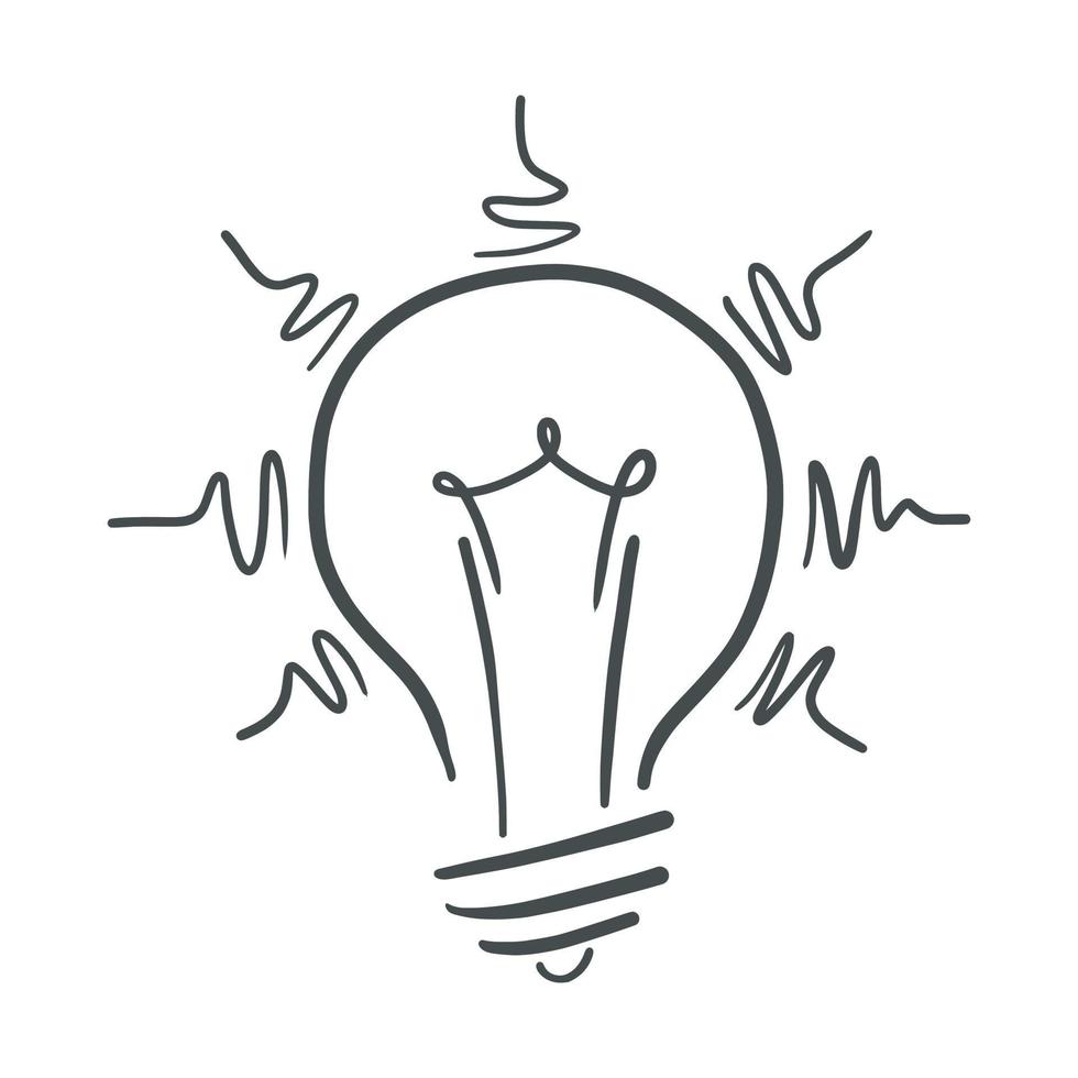 Lamp, idea icon, vector illutration