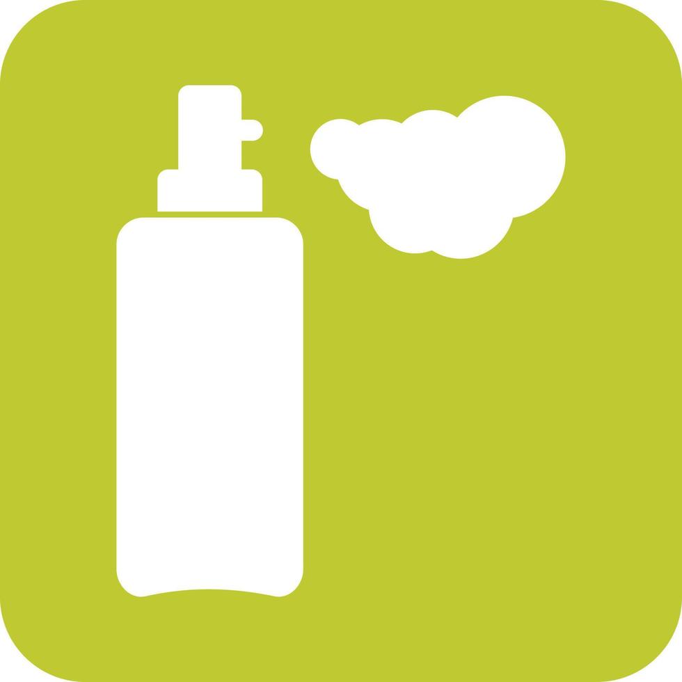 Shaving Cream Glyph Round Background Icon vector