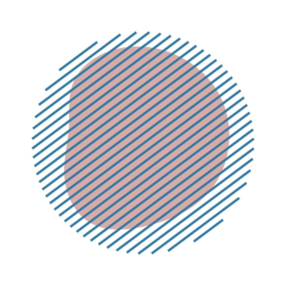 abstract spot with a straight abstract spot with a straight stripe vector