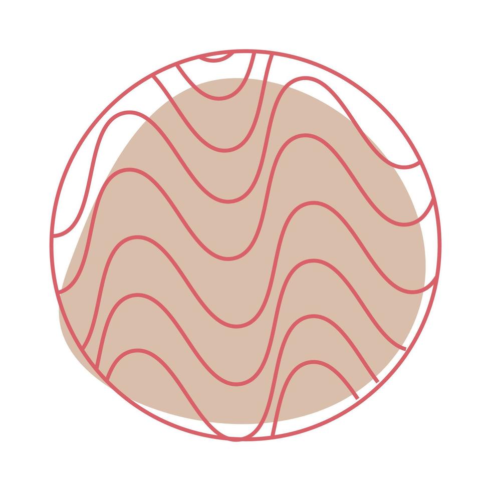 abstract spot with waves vector